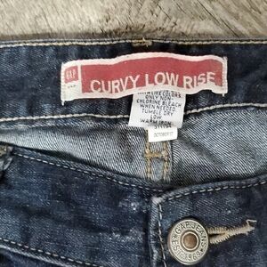 GAP Women's Curvy Low Rise Jeans - Dark Blue